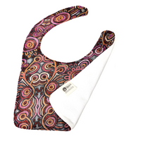 Better World Aboriginal Art - Baby Bib - Celebration Of Life