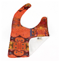 Better World Aboriginal Art - Baby Bib - Family and Country