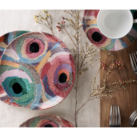 Martumili Arts 7.5" Round China Plate - Punmu Waterholes