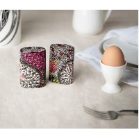 Coral Hayes Aboriginal Art Fine Bone China Salt n Pepper Shakers - Gathering of Bush Bananas
