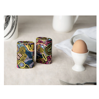 Justin Butler Aboriginal Art Fine Bone China Salt n Pepper Shakers - The Dingo & the Kangaroo