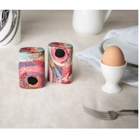 Martumili Aboriginal Art Fine Bone China Salt n Pepper Shakers - Punmu (Waterholes)