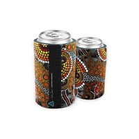 Bunabiri Aboriginal Art Can Cooler - Colours of the Land