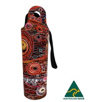 Utopia Aboriginal Art Neoprene Wine Bottle Cooler - Awelye (Women's Ceremony)