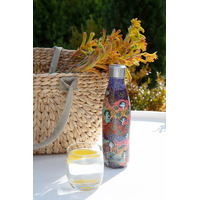 Koh Living Aboriginal Art Stainless Steel Water Bottle (500ml) - Bush Medicine
