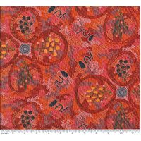 Popular Bush Tucker (Brown) - Aboriginal design Fabric
