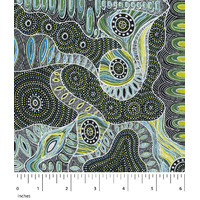 Regeneration (Green) - Aboriginal design Fabric