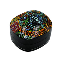 Better World Aboriginal Art Lacquered Medium Box - Two Sisters