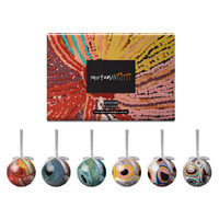 Martumili Aboriginal Art 6 pack Gift Box Xmas Baubles