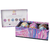 Warlukurlangu Aboriginal Art 6 pack Gift Box Xmas Baubles NEW SET