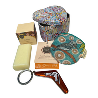 Xmas Heart Lip Balm-Soap Giftpack - Dreamtime Kullilla-Art
