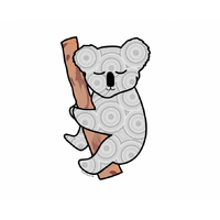 Dreamtime Air Aboriginal Art Air Freshener - Koala On Country (Eucalyptus Scent)