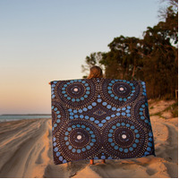 Somerside Sand Resistant XL Beach Towel (160cm x 160cm) - Aussie Dreamtime