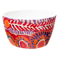 Warlukurlangu Aboriginal Art China Nut Bowl - Two Dogs Dreaming