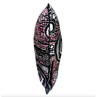 Awelye (Black) - Utopia Aboriginal Art Watetproof Outdoor Cushion Cover (50cm x 50cm)