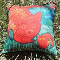 Saretta Aboriginal Art Totem Cushion Cover - Wombati (Wombat)