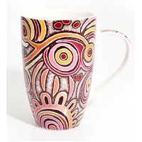 Better World Aboriginal Art Boxed Fine Bone China Mug - Celebration of Life
