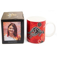 Kangaroo - Chern'ee Sutton Aboriginal Art Boxed China Mug
