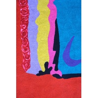 Aboriginal Art Handmade (3'x 2') Wool Rug (Chainstitched) (91cm x 61cm) - My Country (2)