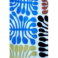 Aboriginal Art Handmade (3'x 2') Wool Rug (Chainstitched) (91cm x 61cm) - Watiya Tjuta Tree [4]