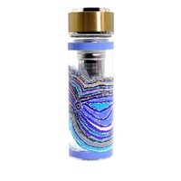 Dogwood Tree Dreaming - Thermo Double-Walled Glass Tea Infuser Flask (290ml)