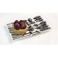 Better World Aboriginal Art Boxed China Cake Plate - Kurlkura Trees