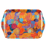 Jijaka Aboriginal Art Melamine Scatter Tray Small- Firestones