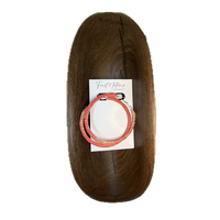 First Nations Fashionista - Handmade 6cm Pretty Pink Woven Hoop Earrings [Silver Clips)