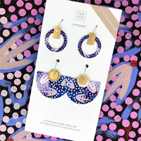 Moe Moe Design Silver Alloy Bell Halo 2pce Earrings - Dreamtime