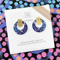 Moe Moe Design Silver Alloy Tear Drop Earrings - Dreamtime