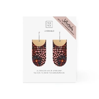 Moe Moe Design Silver Alloy Layered Tab Earrings - Generations (Jellurgal)