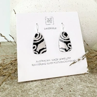 Moe Moe Design Silver Alloy Small Summit Drop Earrings - Two Dogs Dreaming