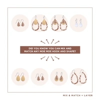 Moe Moe Design Silver Alloy Trinity Tear DESERT Earrings - Two Dogs Dreaming