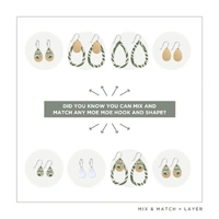 Moe Moe Design Silver Alloy Trinity Tear MOSS Earrings - Two Dogs Dreaming