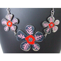 Yijan Aboriginal Art Pendant - Waterlillies (Triple)