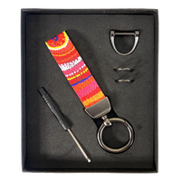 Utopia Aboriginal Art Boxed Keyring - Sunrise Of My Mother's Country