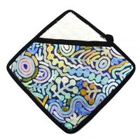 Better World Aboriginal Art Cotton Pot Holder - Ngarrindjeri Country 