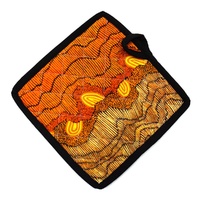 Better World Aboriginal Art Cotton Pot Holder - Sandhills