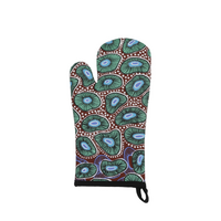 Nikki Dee Designs Aboriginal Art Oven Mitt - 	 Looking for Periwinkles