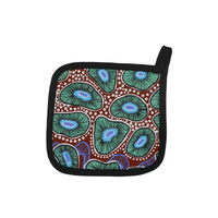 Nikki Dee Designs Aboriginal Art Pot Holder - Looking for Periwinkles