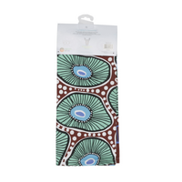 Nikki Dee Designs Aboriginal Art Cotton Teatowel -  Looking for Periwinkles