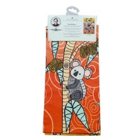 Yakinno Gunditjmara Dreaming Aboriginal Art 100% Cotton Teatowel - Gunditjmara Koalas