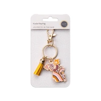 KOH Living Metal Koala Keyring /YellowTassel - The Sun