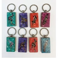  ANIMALS - Skeenarang Booma handpainted timber Keyring [5cm x 3cm]  [1 only] 