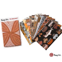 Munupi Aboriginal Art Tin Fridge Magnet - Kulama 
