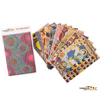 Yarliyil Aboriginal Art Tin Fridge Magnet - Patterns for Ceremony