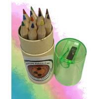 Craft Paper Mini Pencil Box (12) with Sharpener