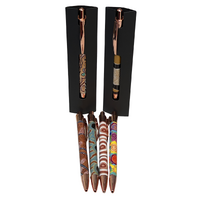 Retractable Roller Pen (Black Ink) - SINGLE PEN - Dreamtime Kullilla-Art