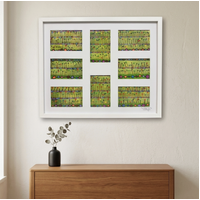 Sandra Angus Aboriginal Art Framed Canvas (62cm x 44.5cm) - Festival Of Flowers Western Australia