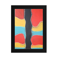 Framed Aboriginal Art PRINT (13cm x 18cm) - Generational Pathways